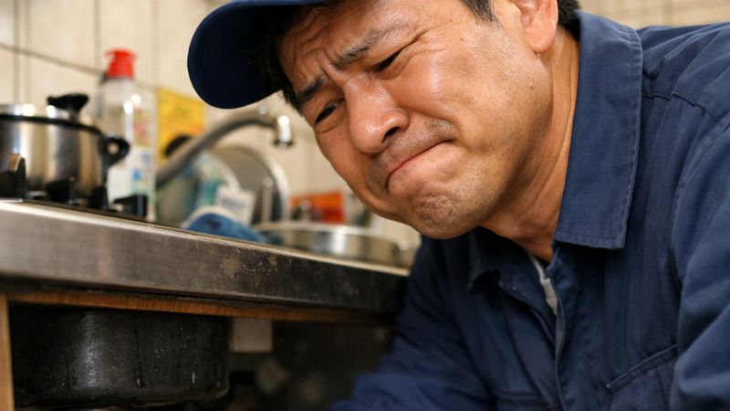 傳統盲通：師傅用彈簧條通管